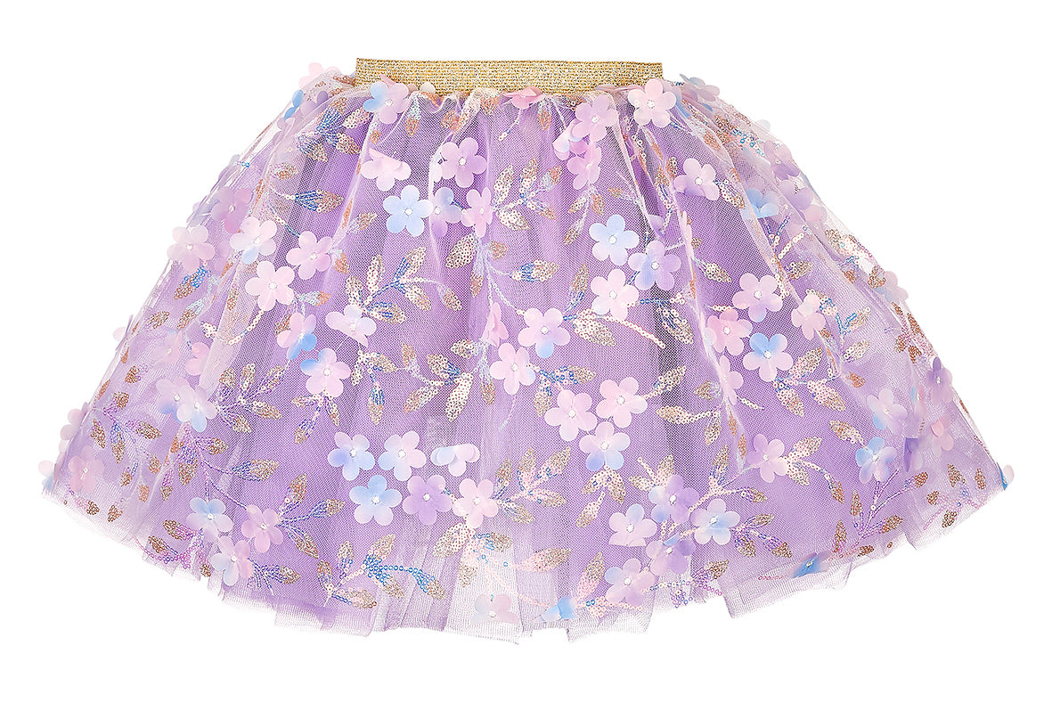 Felin Adjustable Purple Tulle Skirt with Sequins | Souza