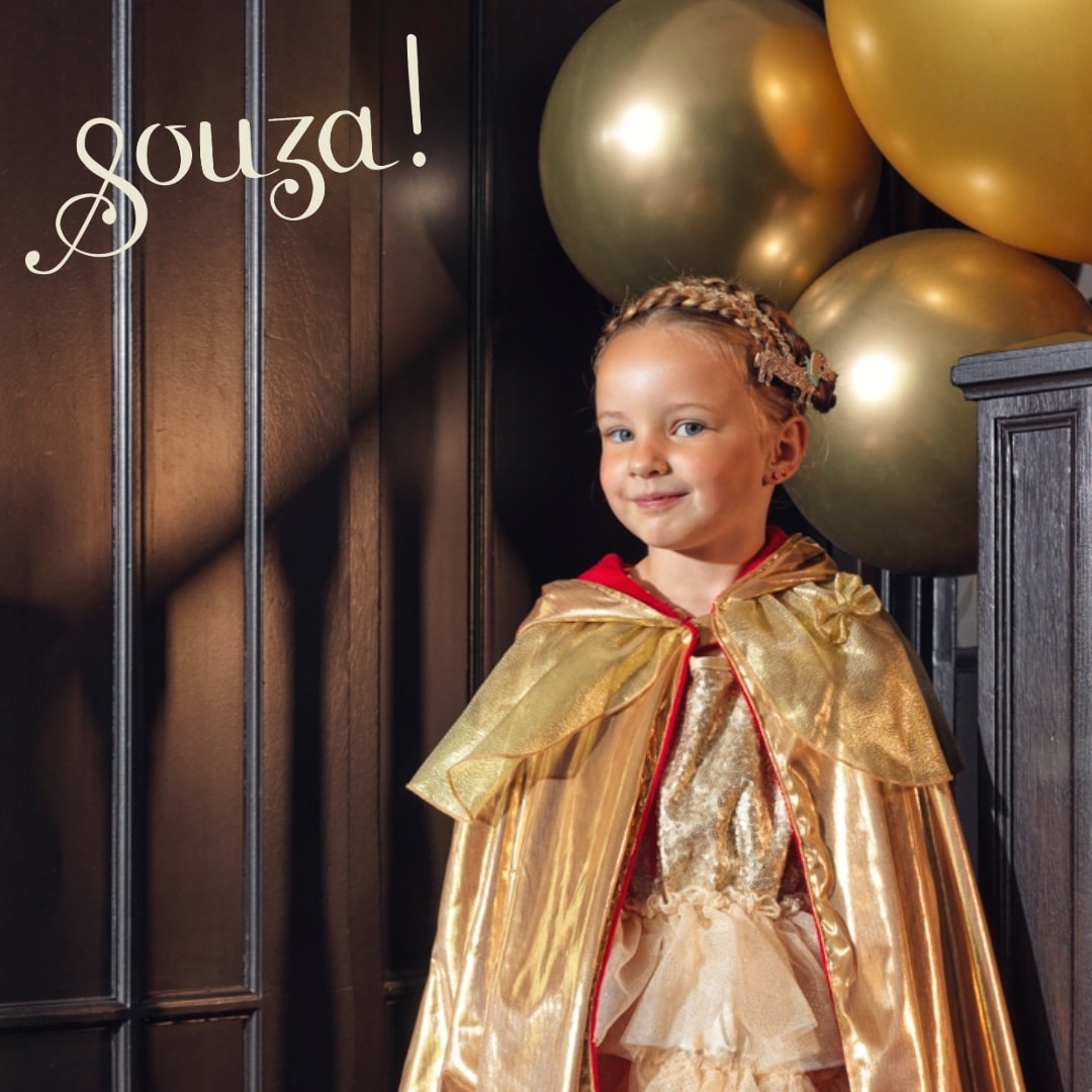 Princess-Red ridinghood reversible cape, 4-7 yrs,104-122 cm (1 pc)