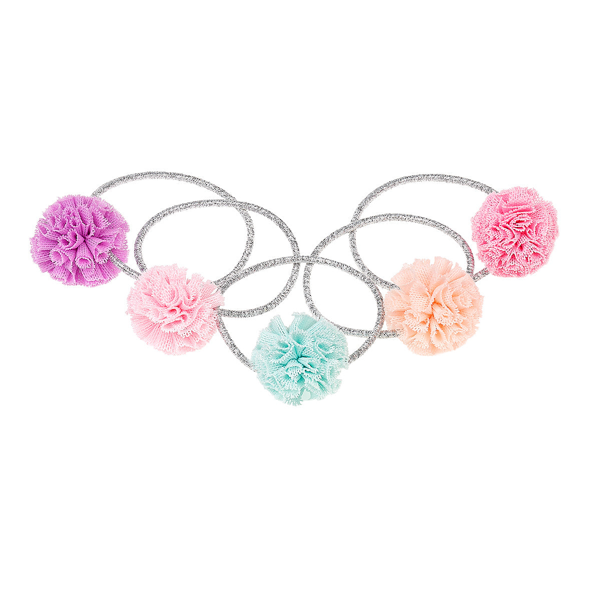 Hair elastics Rilana (5 pcs/card, 1 card)