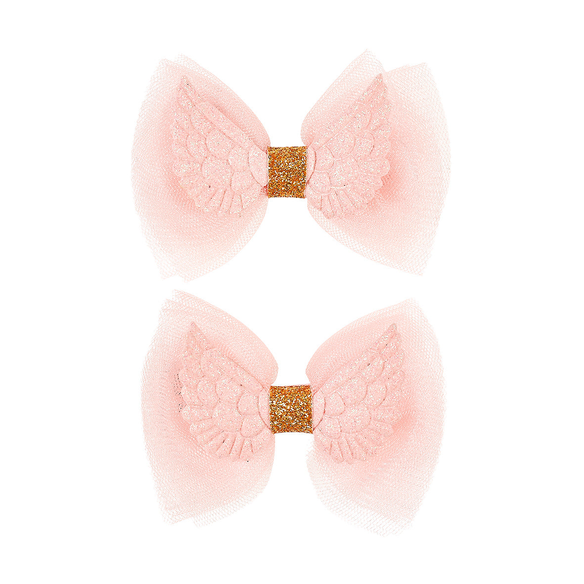 Hair clips Fae wings pink