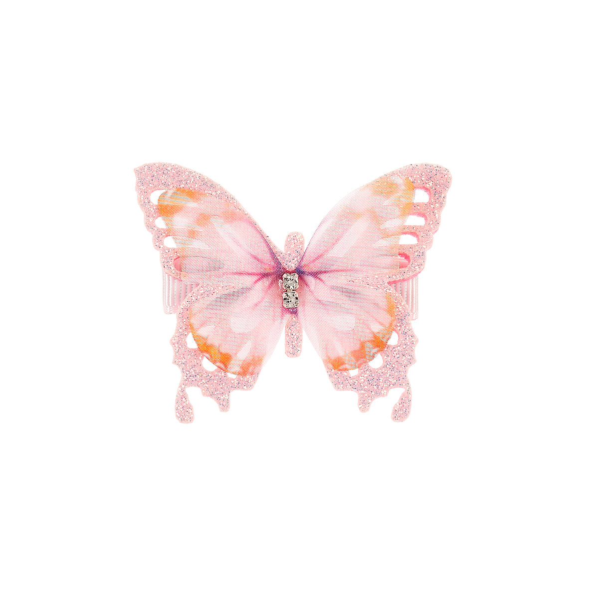 Hair claws Carys pink butterfly (1 pc/card, 1 card)