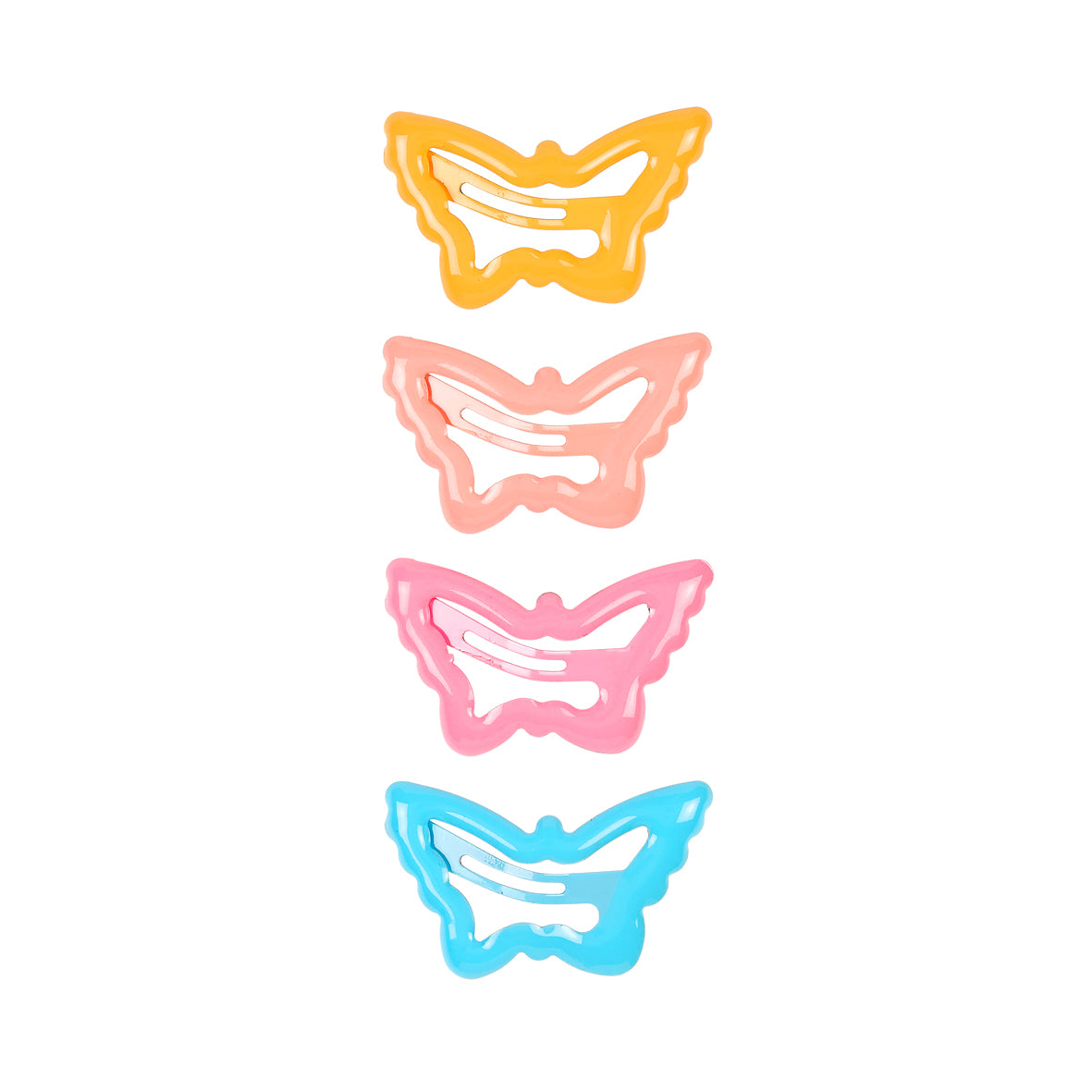 Hair clips Paulien butterfly (4 pcs/card, 1 card)