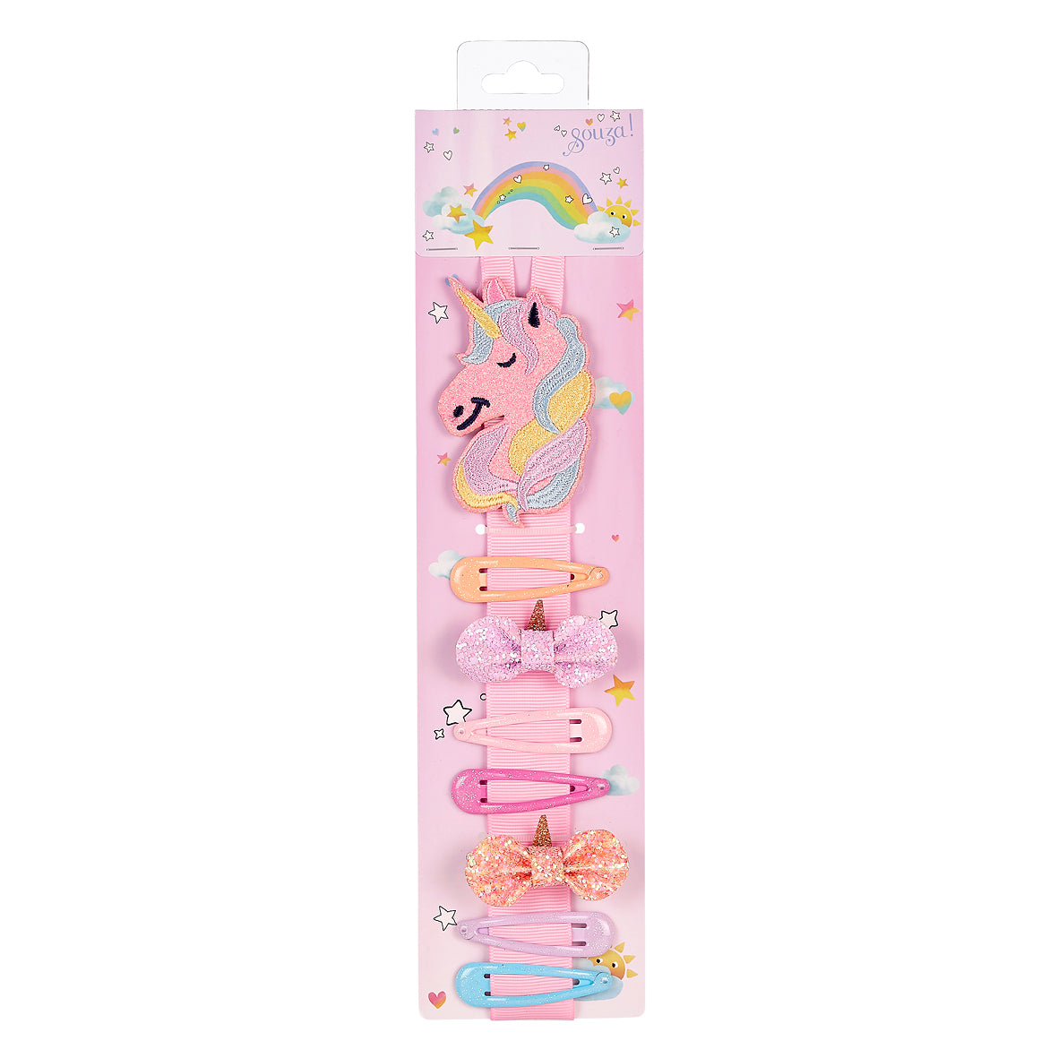 Hanger Sally unicorn (8 clips/hanger, 1 card)