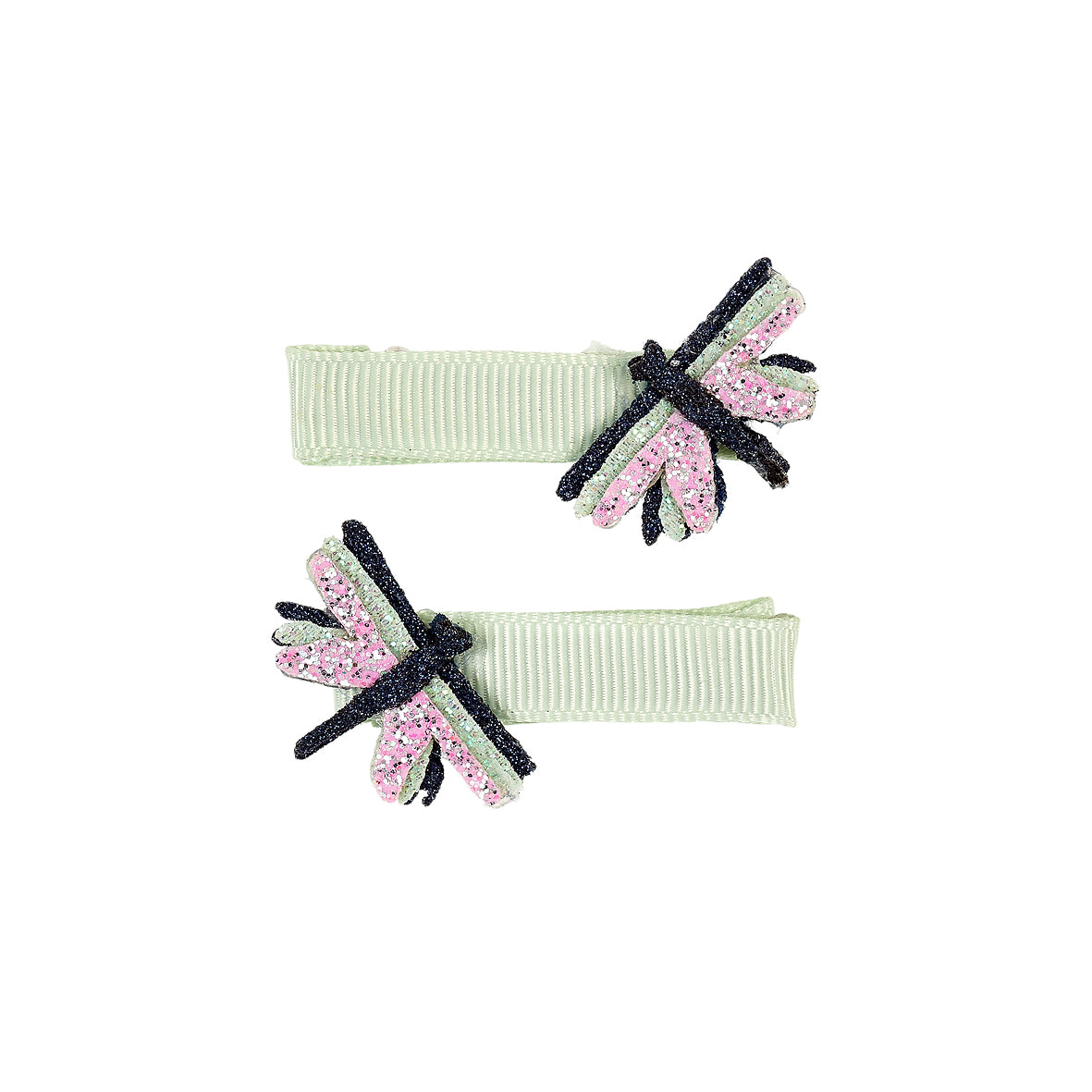 Hair claw Yoia green (2 pcs/card, 1 card)