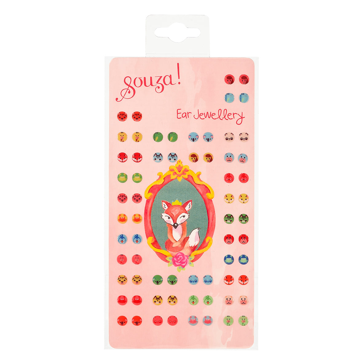 Ear stickers animals, 33 pairs ( 1 sheet)