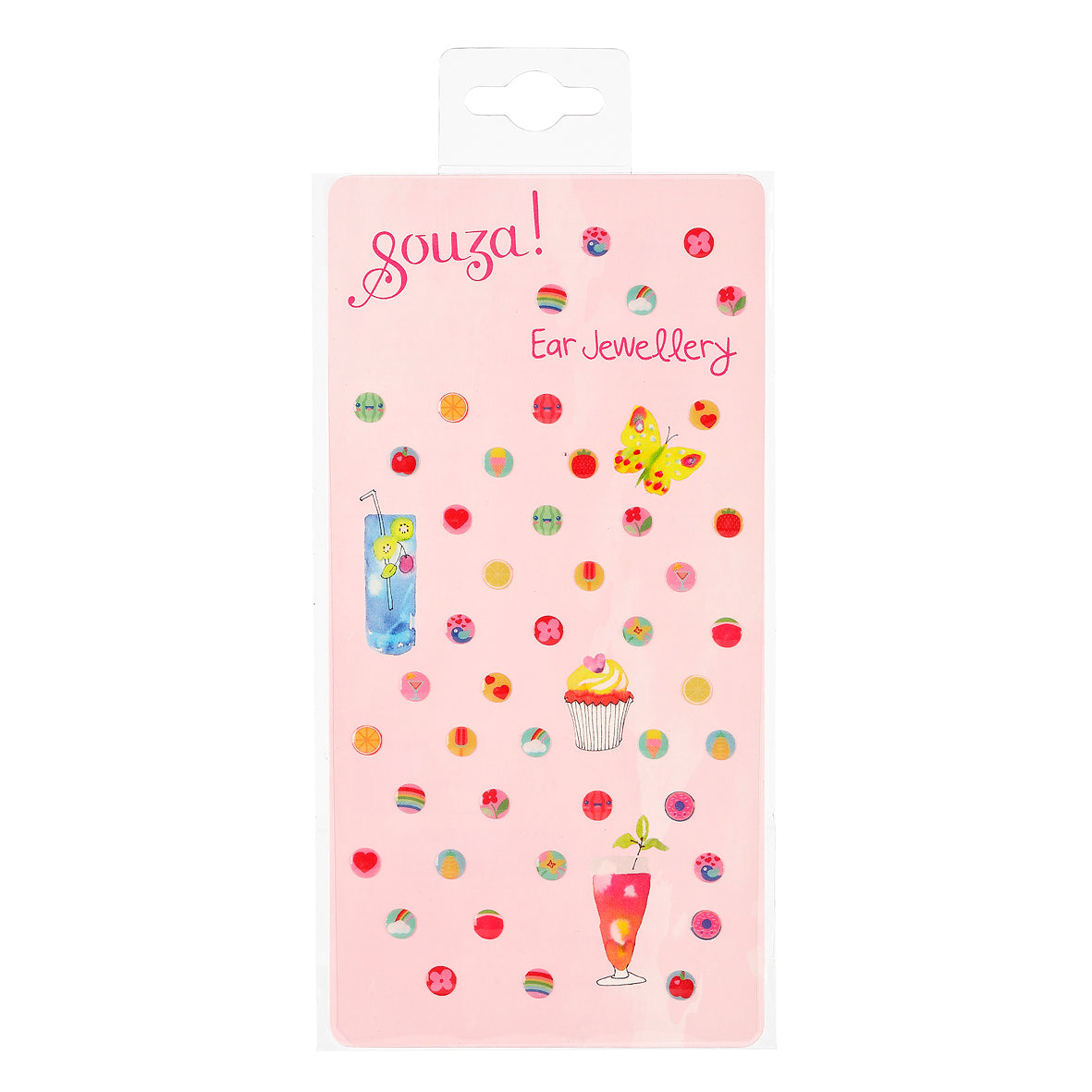 Ear stickers fruit, 45 pcs ( 1 sheet)