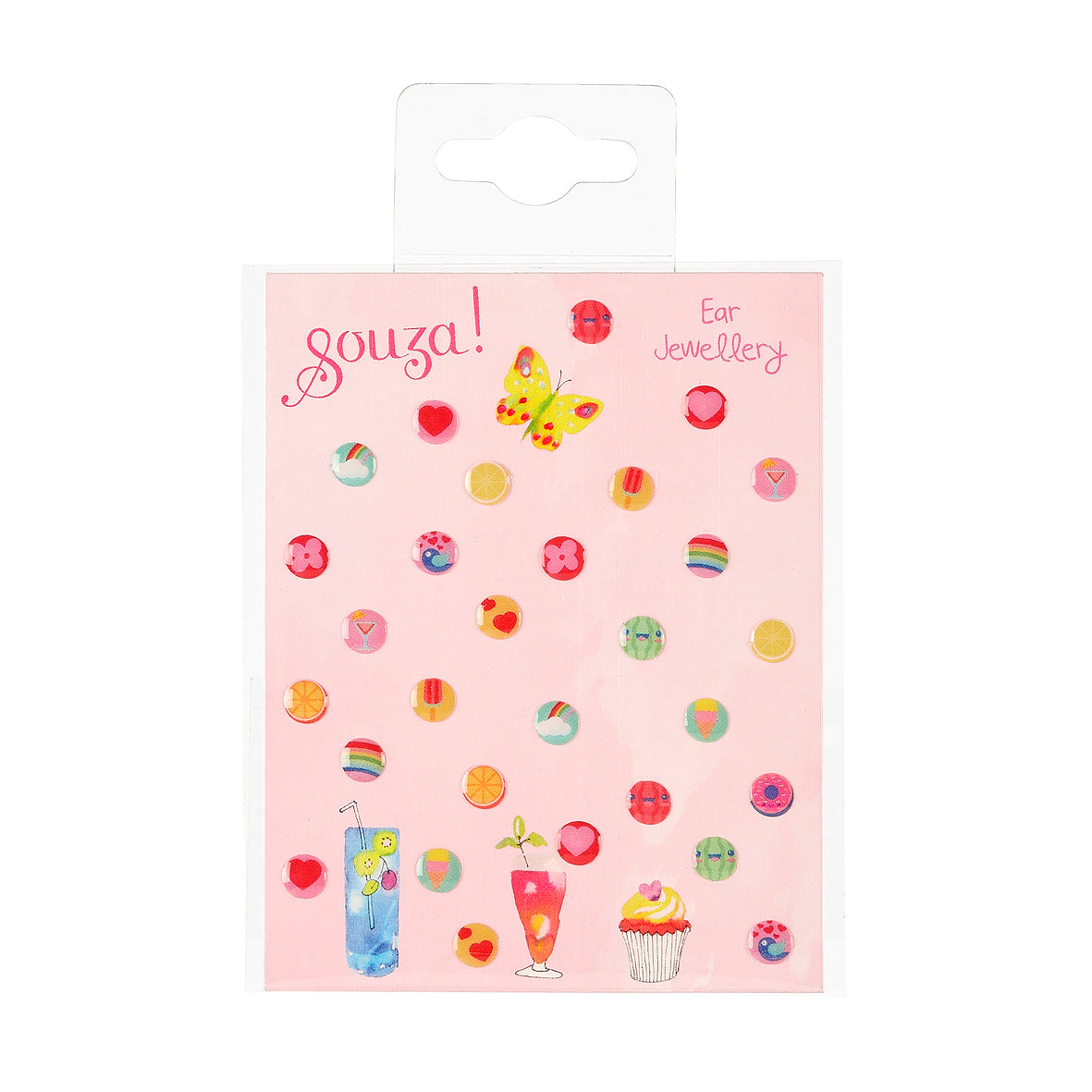 Ear stickers fruit, 29 pcs ( 1 sheet)