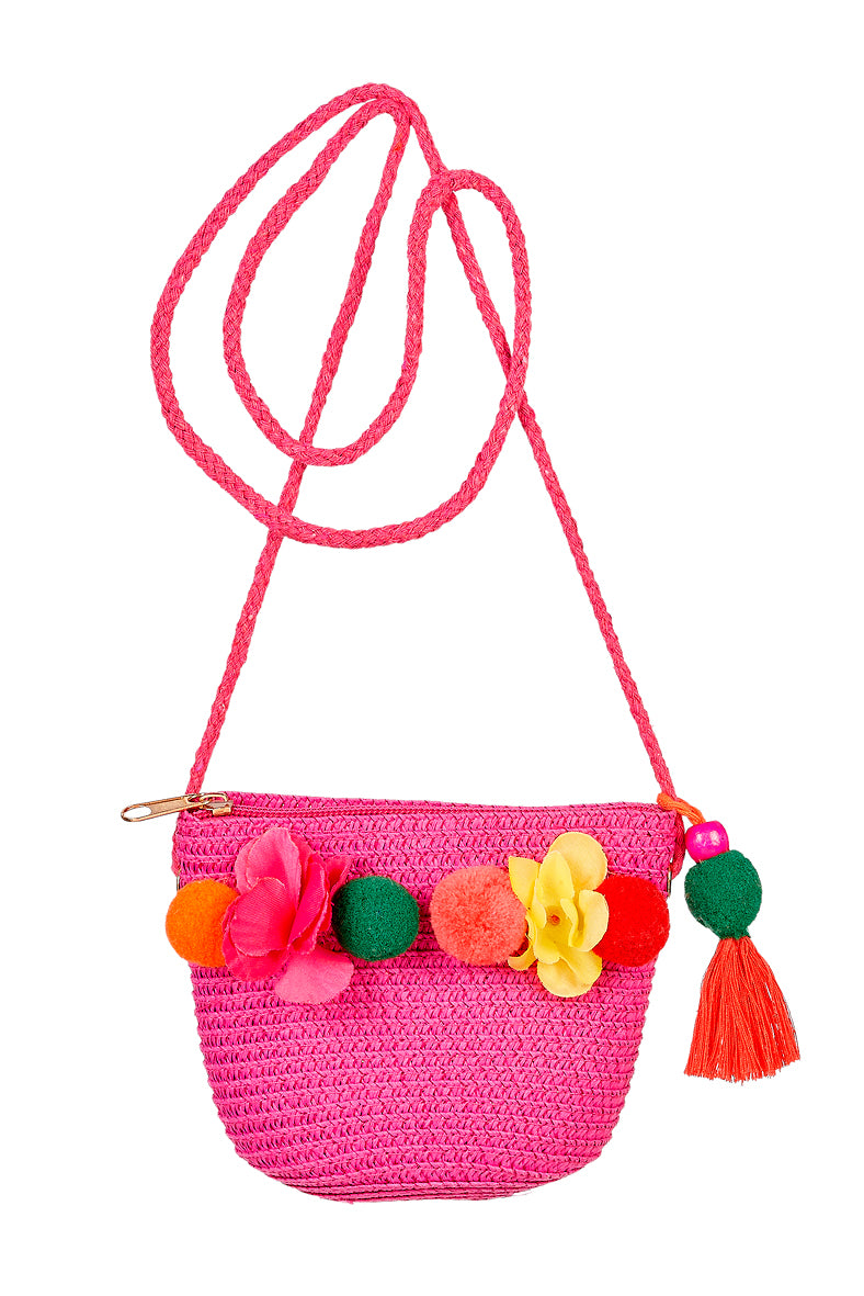 Bag Danielle flower fuchsia (1 pc)