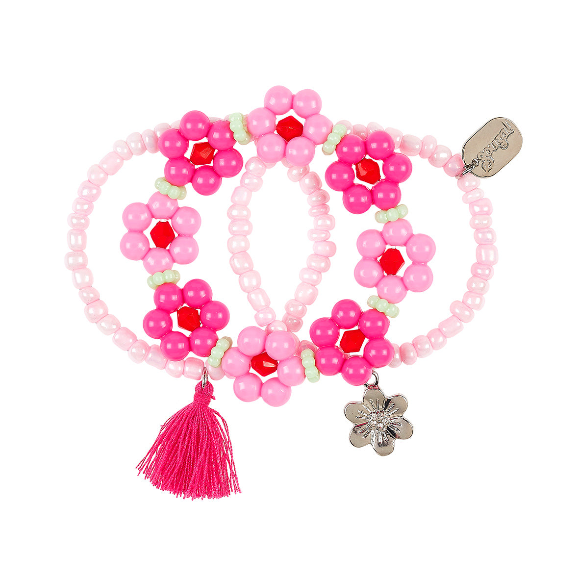 Bracelet Denise flower pink (1 pc)