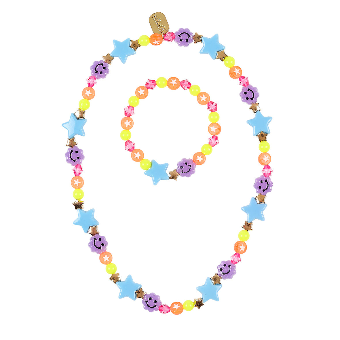 Necklace & bracelet set Pebble star (1 set)