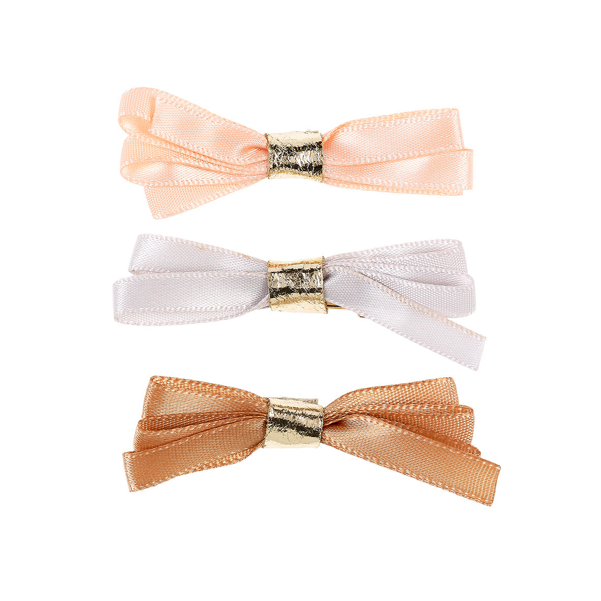 Hair claws Davida bow (3 pcs/card, 1 card)