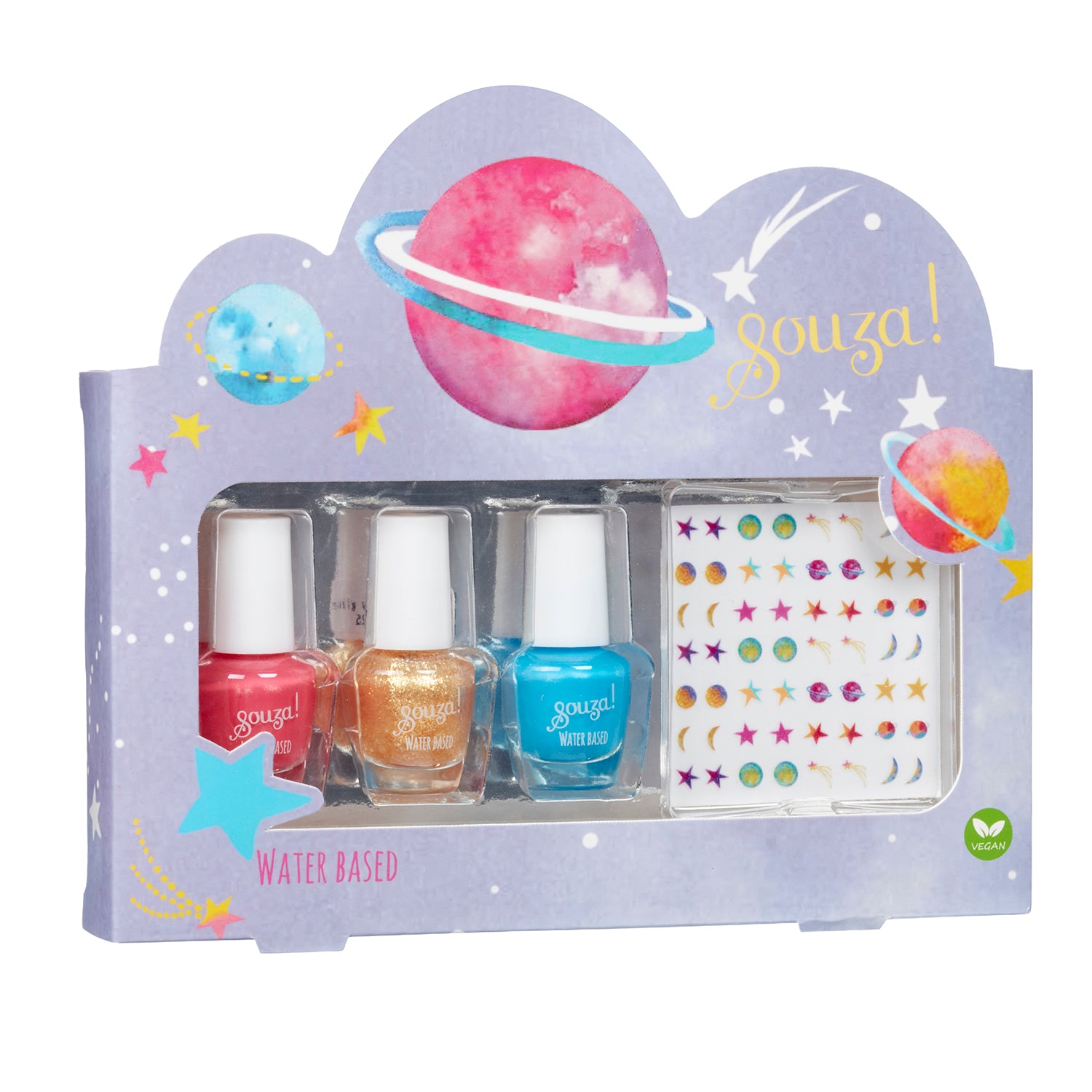 Nail polish & stickers Galaxy (1 pc)