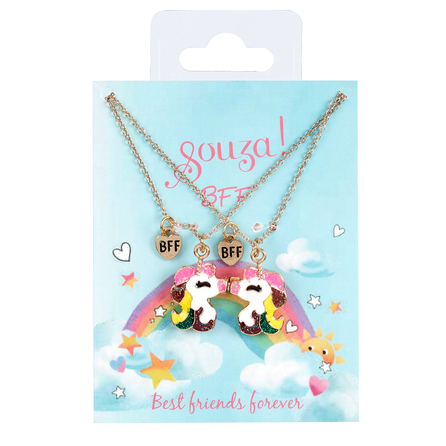 Giftpack BFF Unicorn, 2 necklaces (2 pcs/card, 1 card)