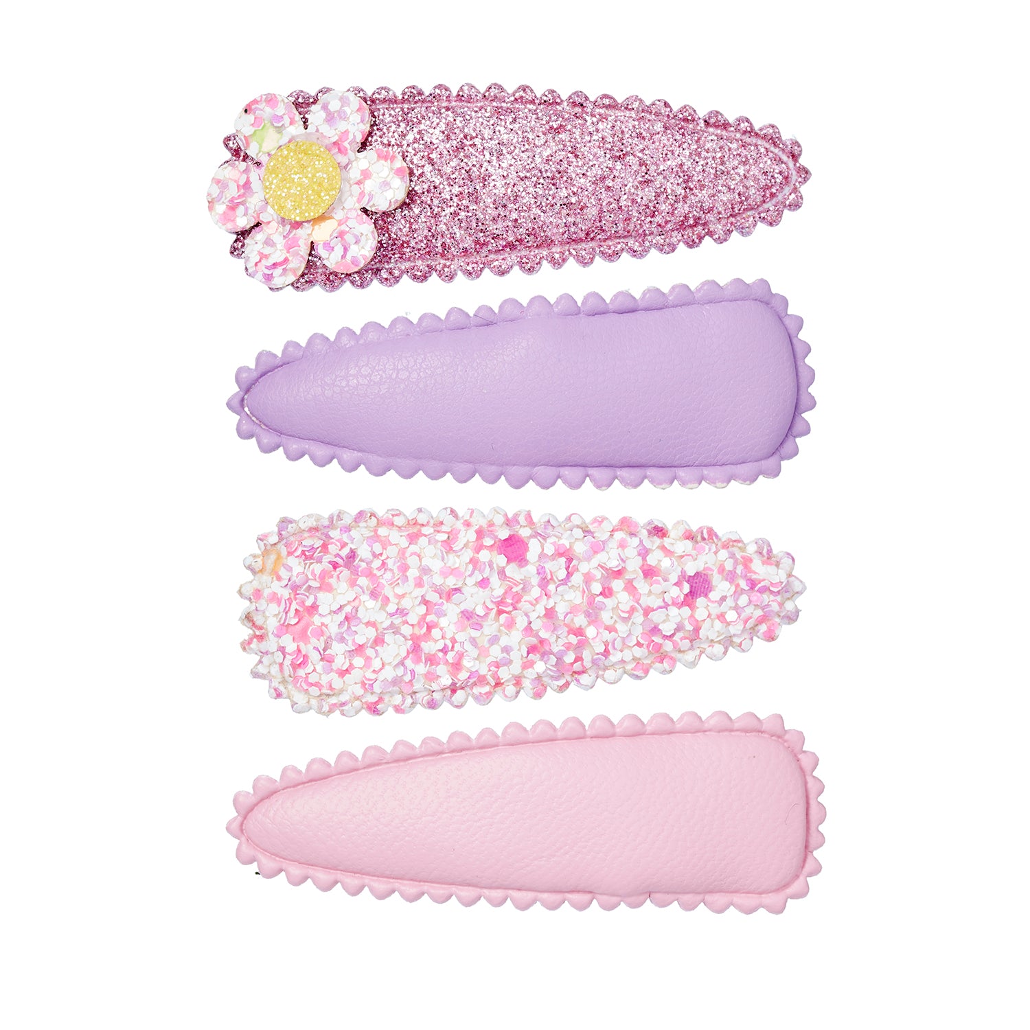 Hair clips Ruta flower (4 pcs/card, 1 card)