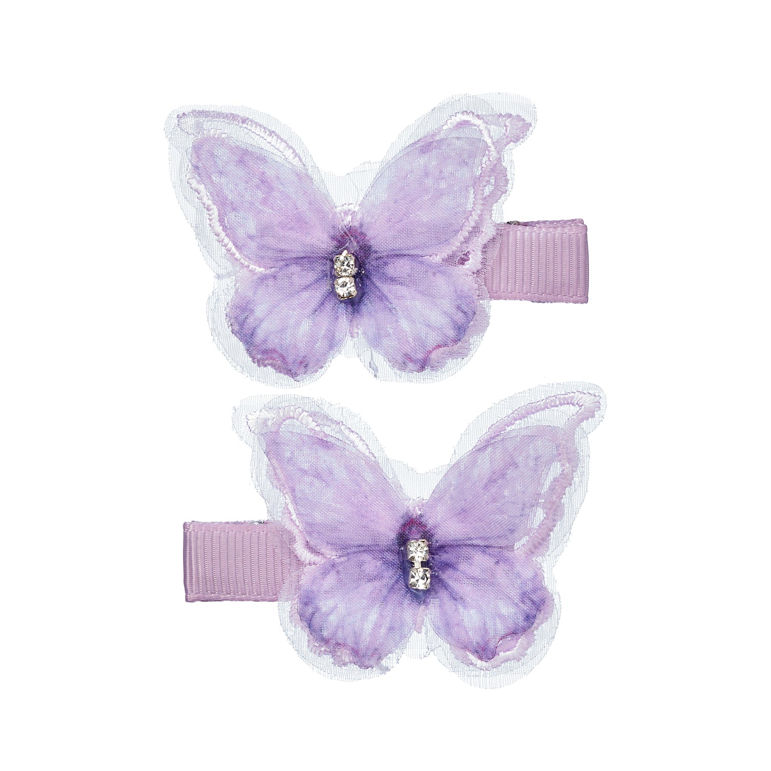Hair claw Rifke butterfly purple (2 pcs/card, 1 card)
