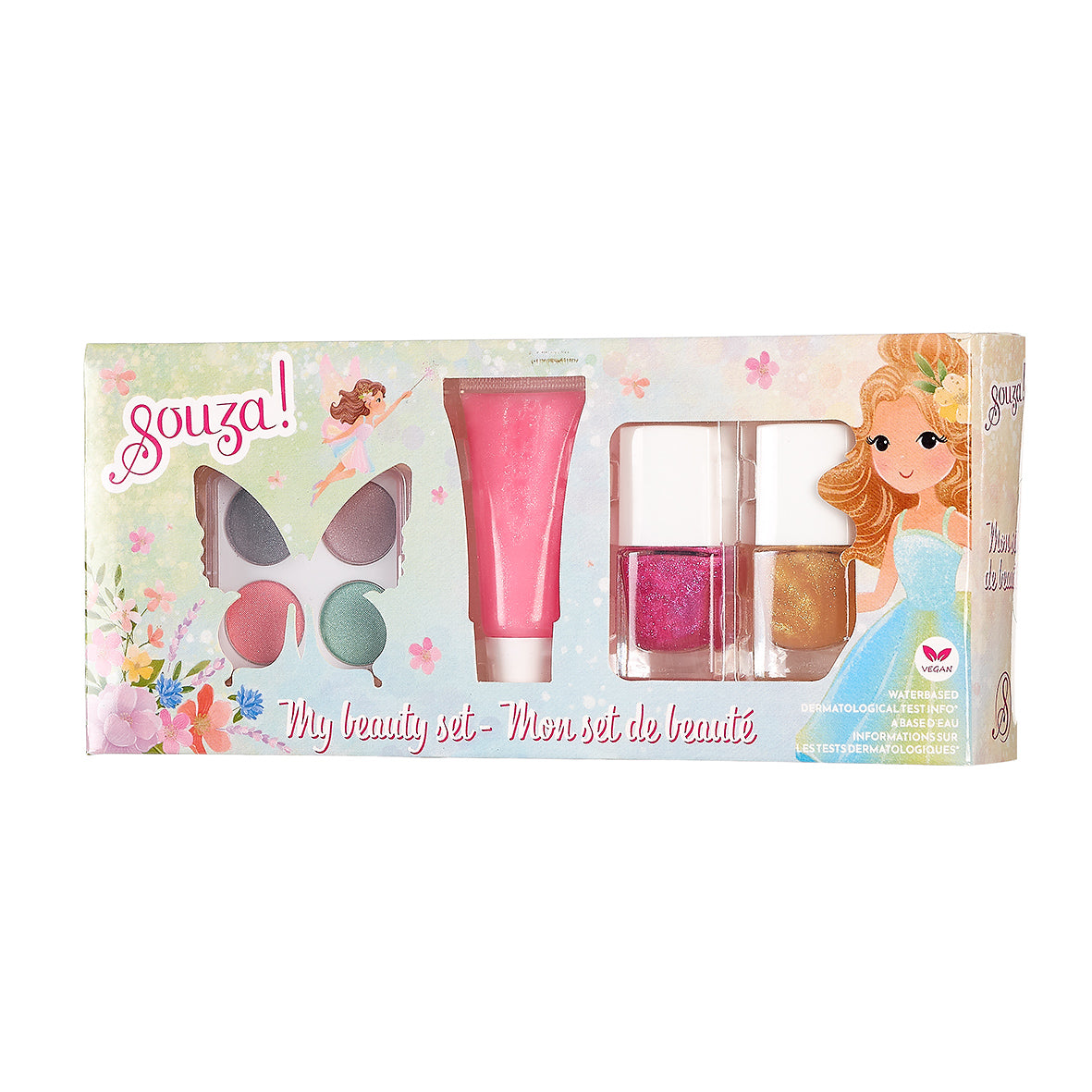 Sousa! My beauty set packaging with cosmetic items