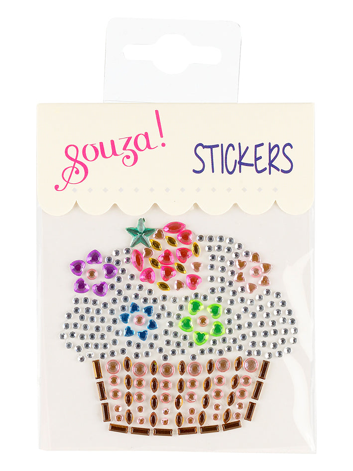 Fun sticker cupcake