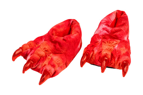 Slippers Dragon, red