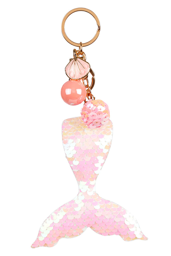 Key ring Zelia, mermaid light pink