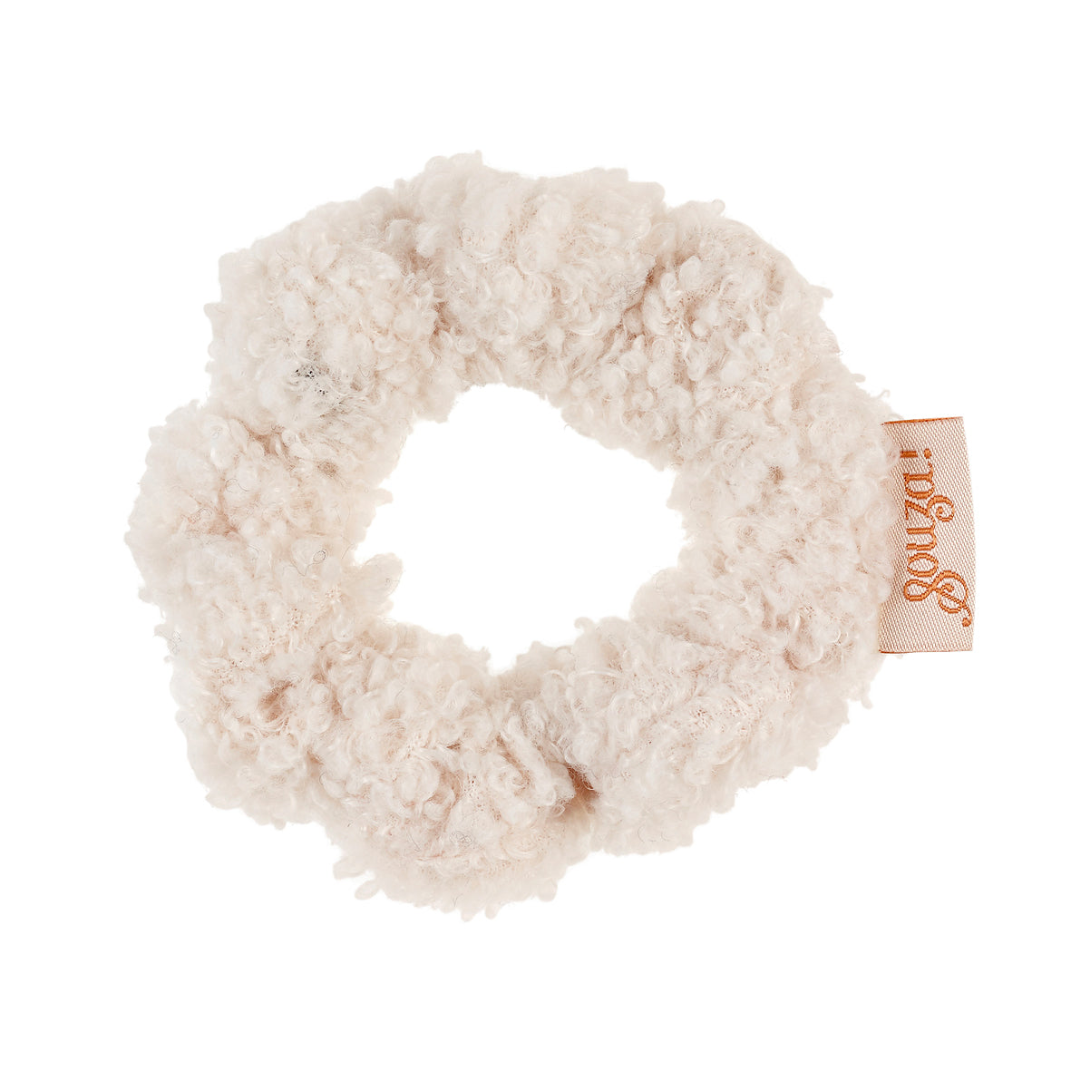 Hair scrunchy Ambre, off white
