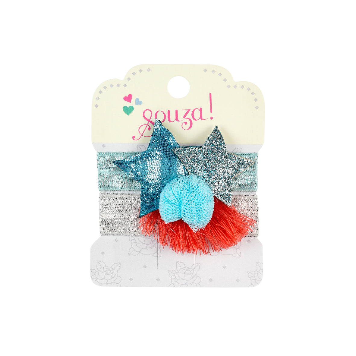 Hair elastic Maelle stars-pompom
