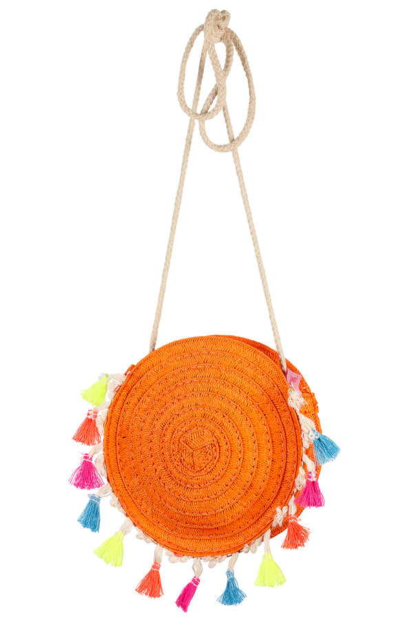Bag Stephany, salmon with tassels