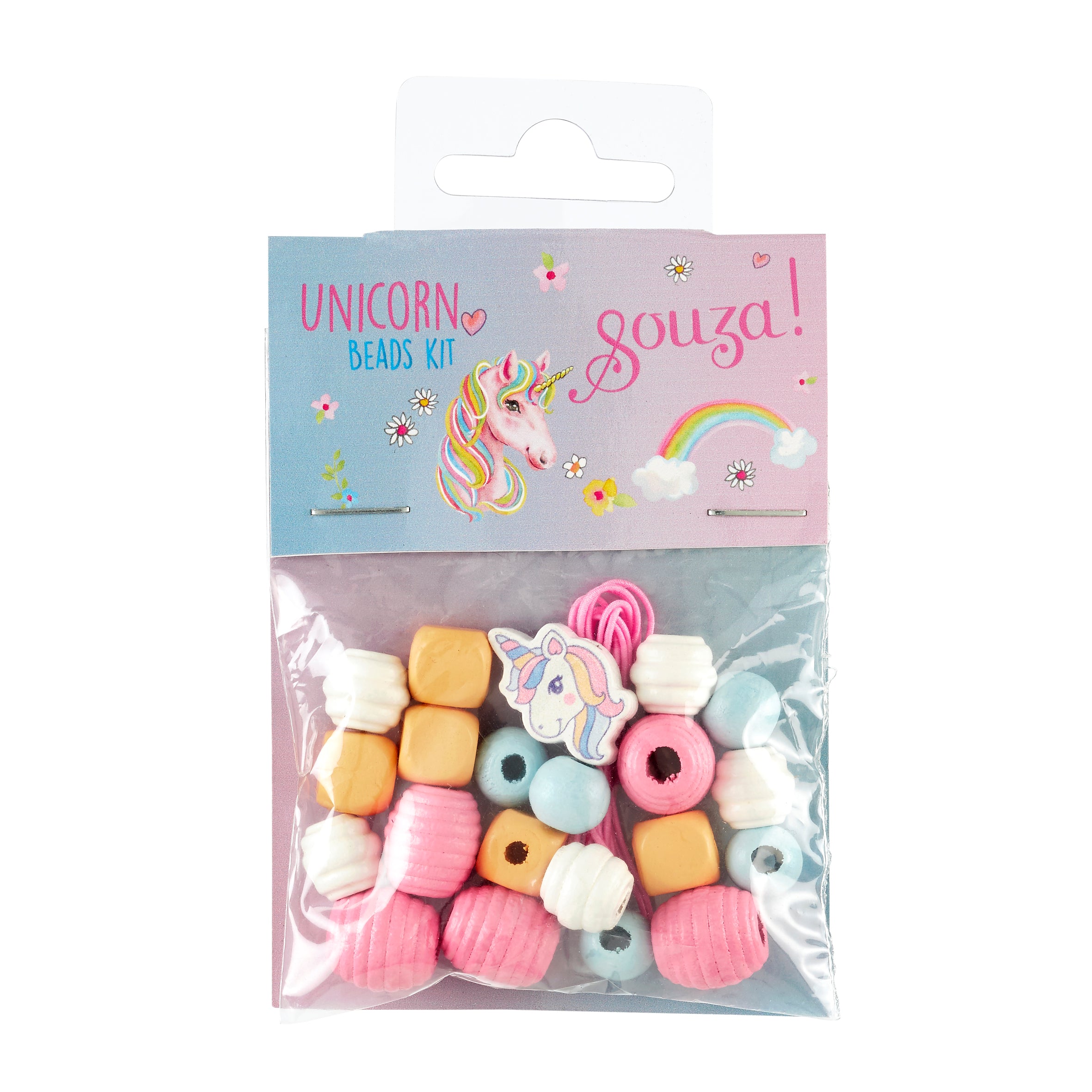 Gift pack wooden beads unicorn