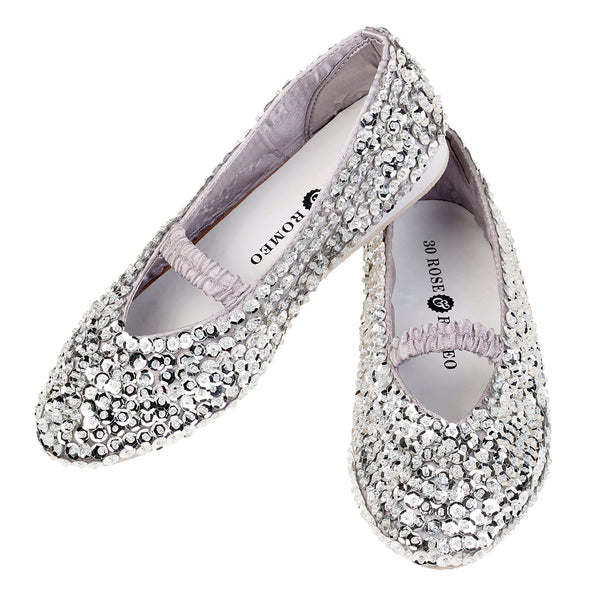 Shoes Lily, silver sequin