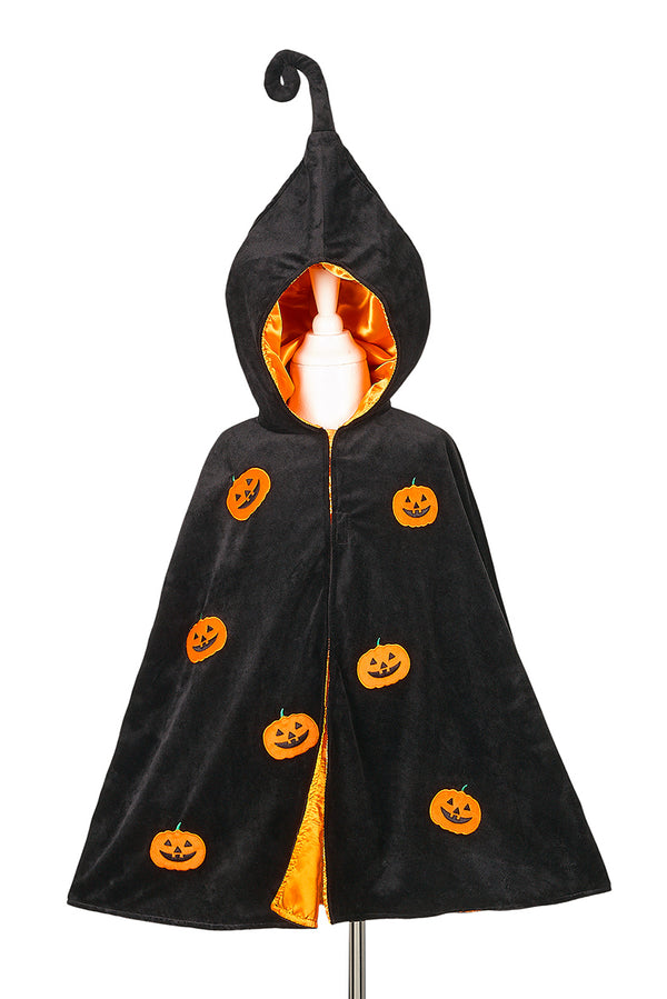 Halloween pumpkin cape, 4-8 yrs, 104-128 cm (1 pc)