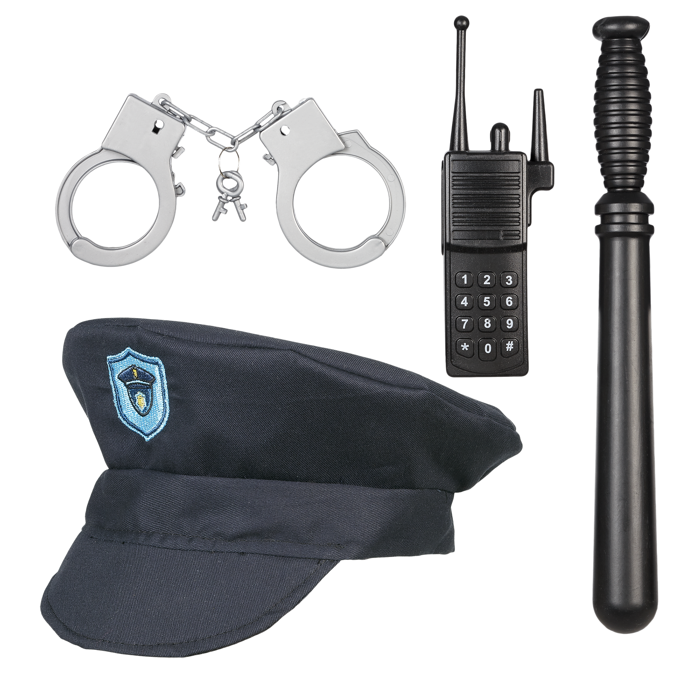 Policeman set, 4-7 yrs,104-122 cm ( 1 pc)
