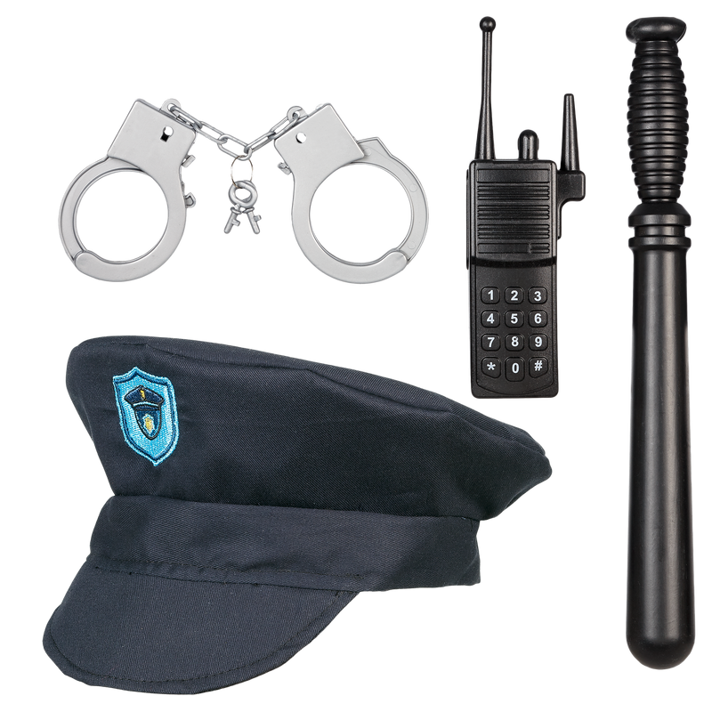 Policeman set, 4-7 yrs,104-122 cm ( 1 pc)