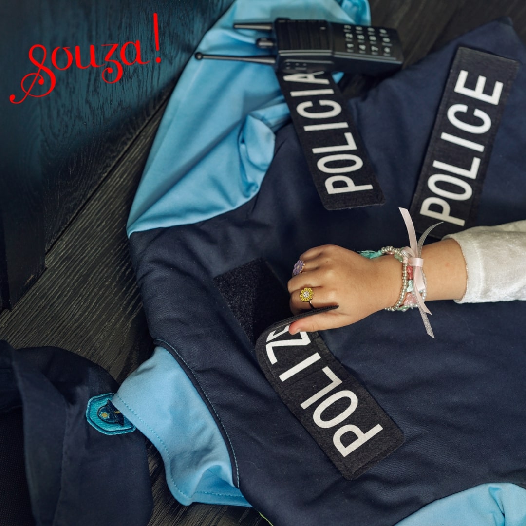 Policeman set, 4-7 yrs,104-122 cm ( 1 pc)