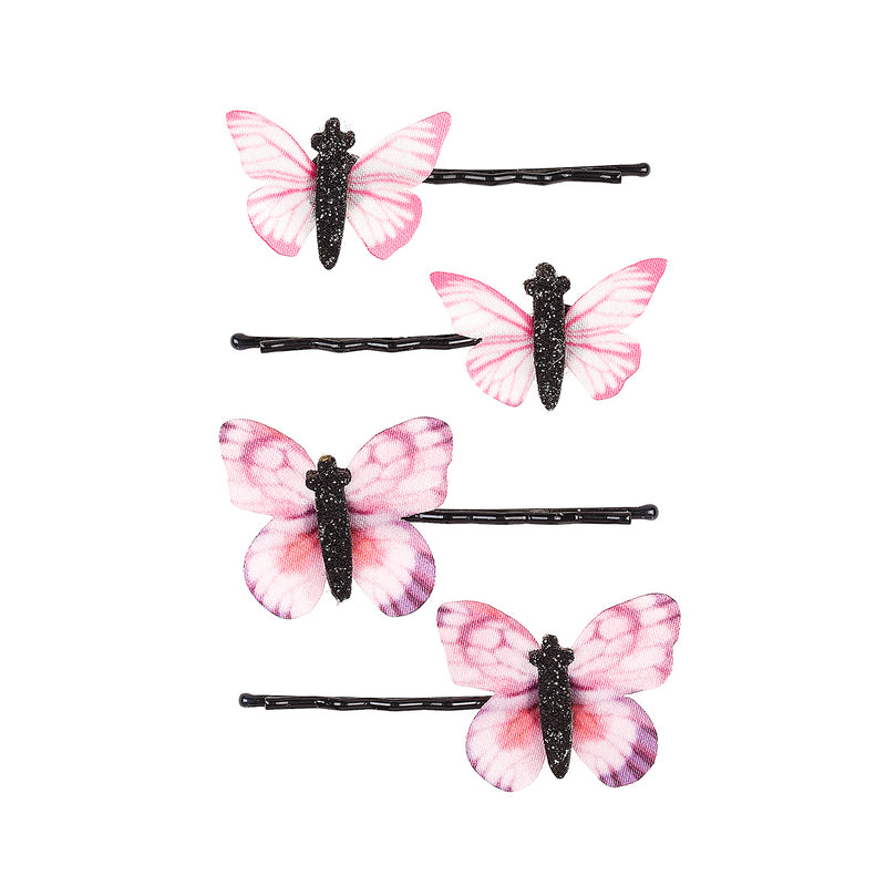 Hair pins Aaltje butterfly (4 pc/card, 1 card)