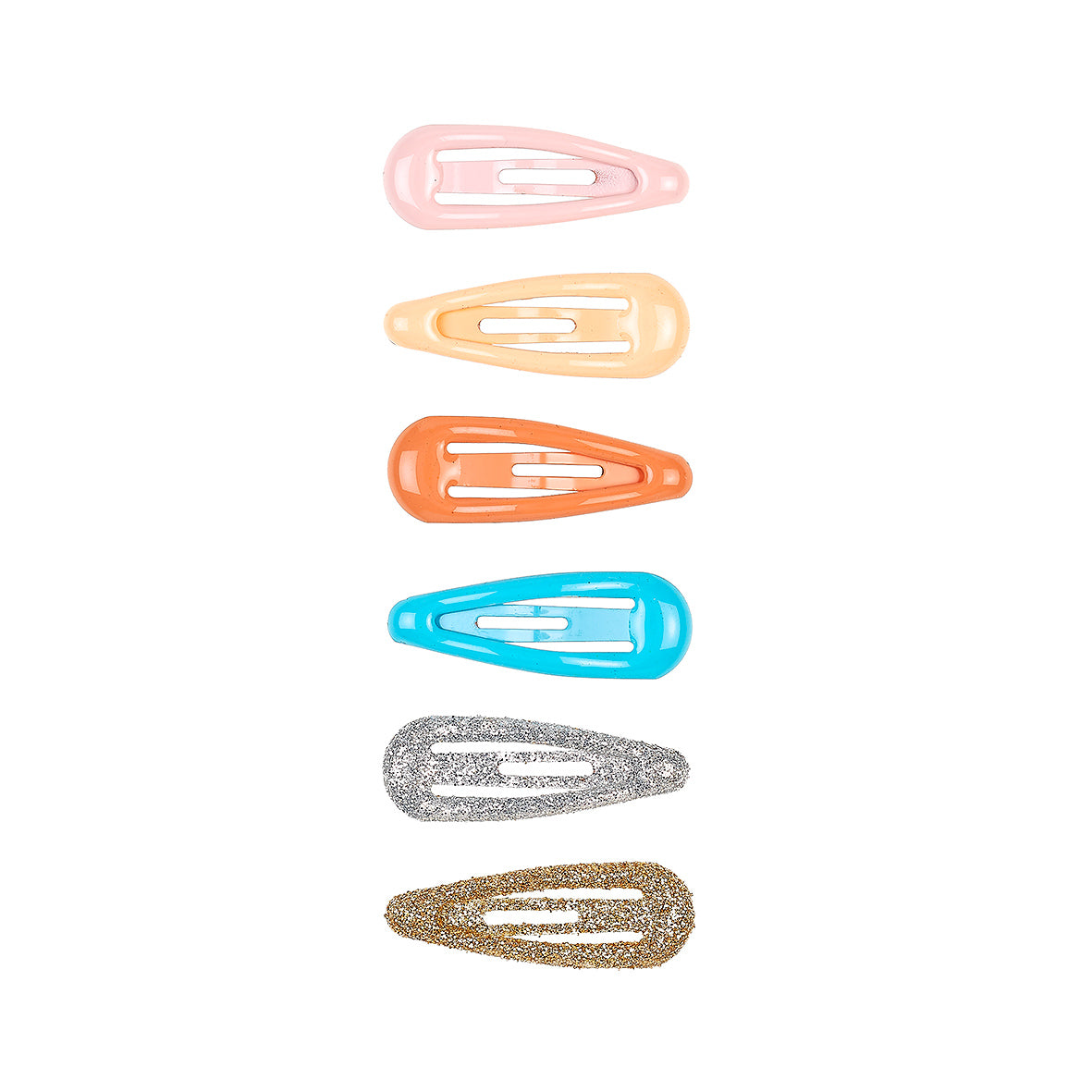 Hair clips Aga, 3 cm (6 pcs/card, 1 card)