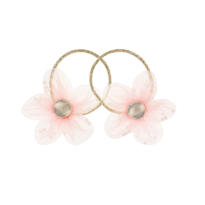 Hair elastics Odet flower pink