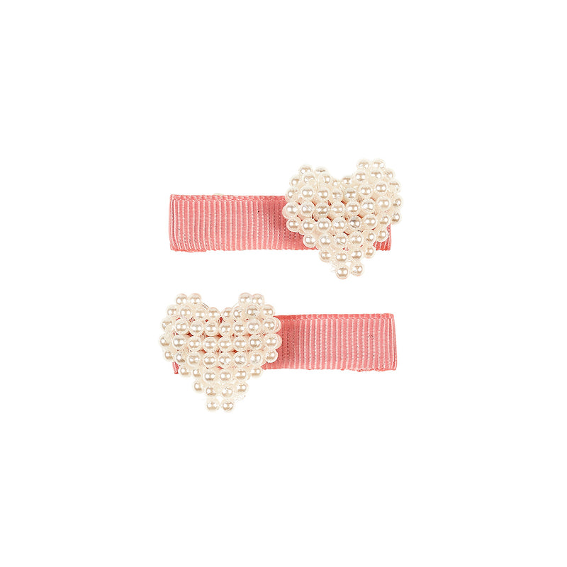 Hair clips Dessa pearl heart