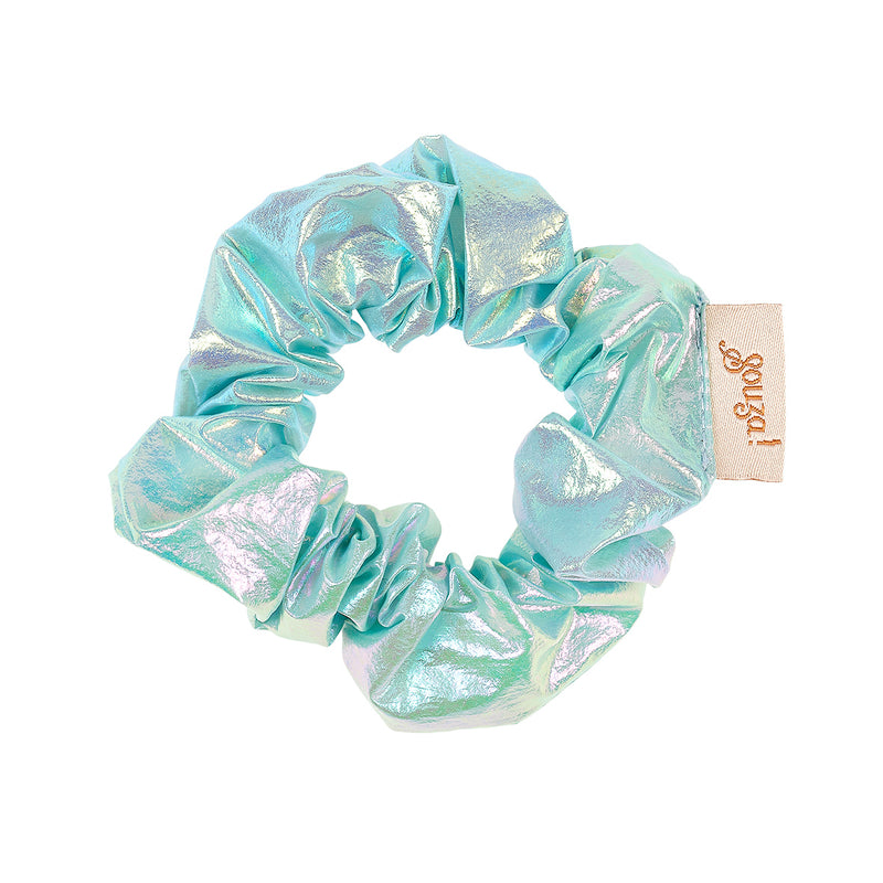 Scrunchy Elea blue metalic (1 pc/card, 1 card)