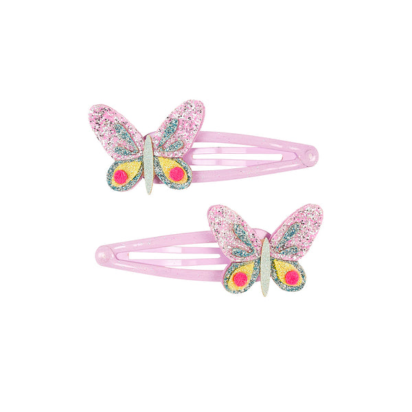 Hair clips Fara butterfly (2 pcs/card, 1 card)