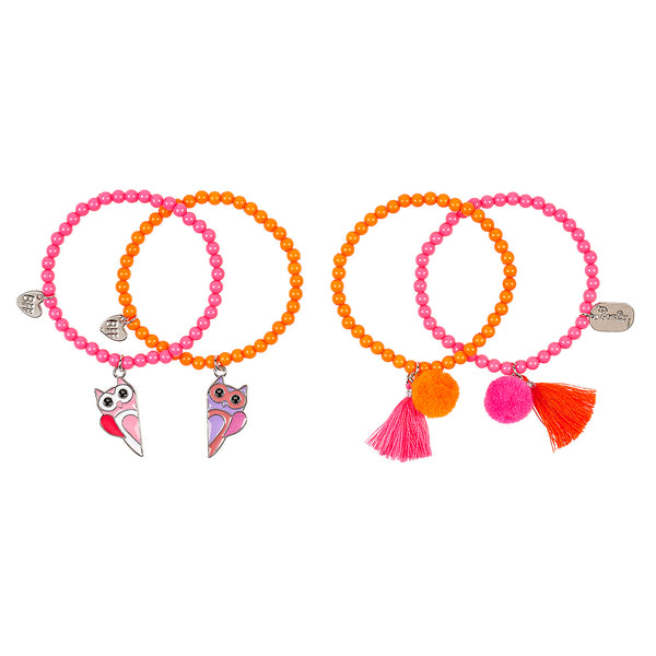 Giftpack BFF Phine pink, 4 bracelets