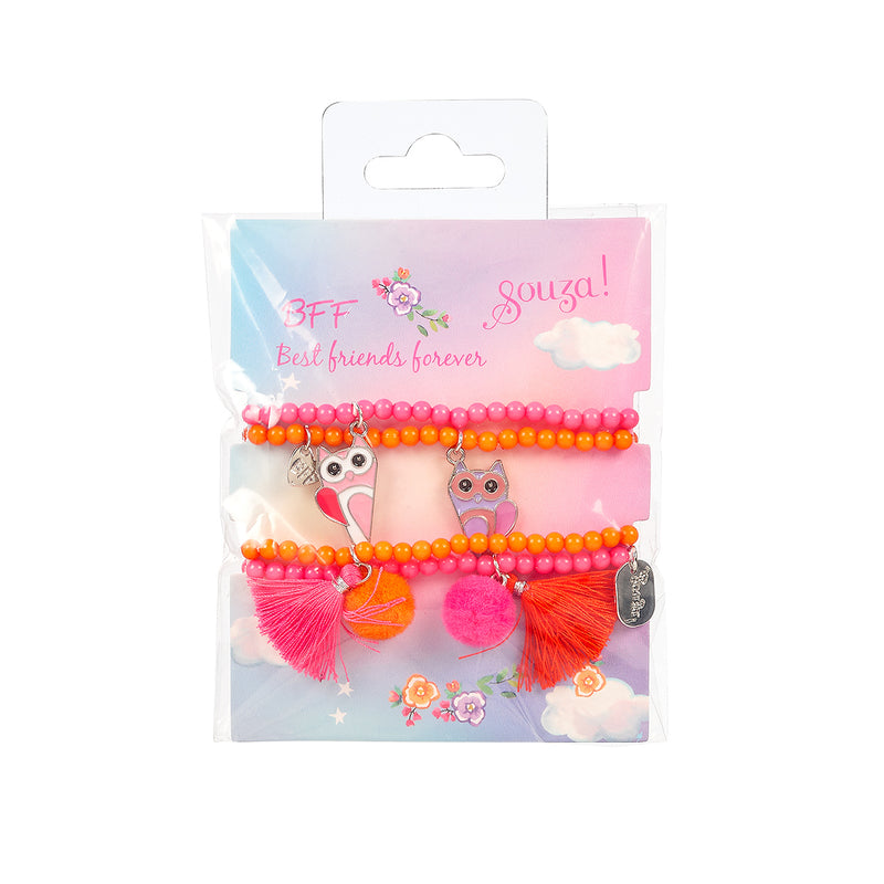 Giftpack BFF Phine pink, 4 bracelets