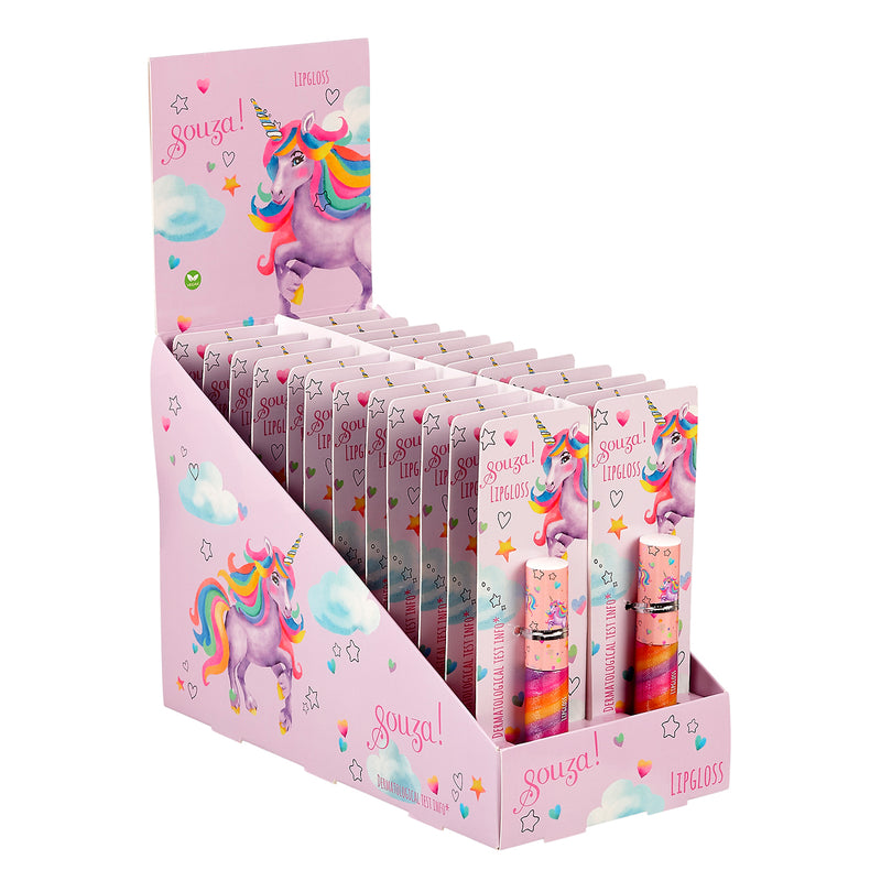 Lipgloss swirl unicorn (with display for 24 pcs, 1 pc)