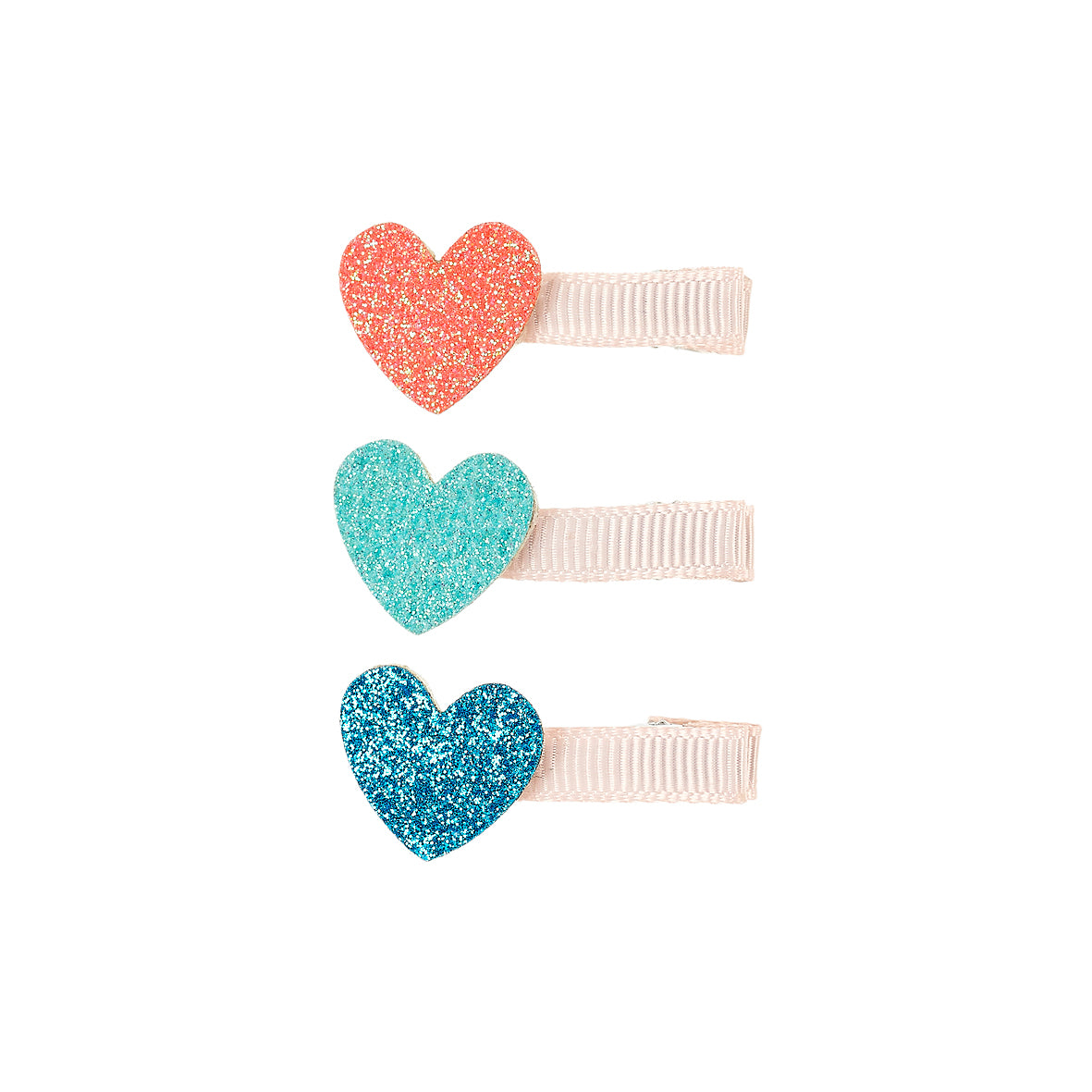 Hair claws Bracha heart (3 pcs/card, 1 card)