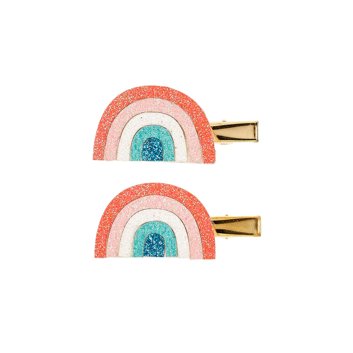 Hair claws Jiske rainbow (2 pcs/card, 1 card)