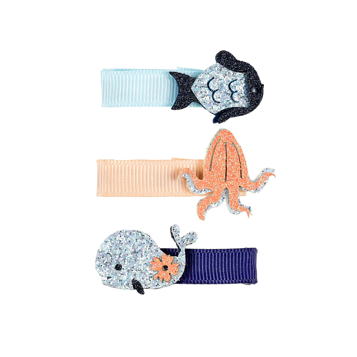 Hair claw Rifka sea (3 pcs/card, 1 card)