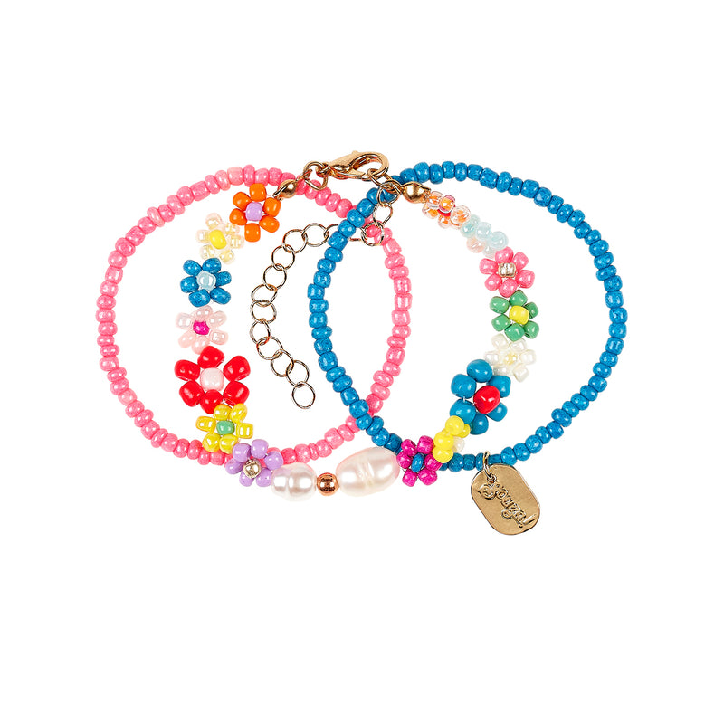 Bracelet Loiz flower blue (1 pc)