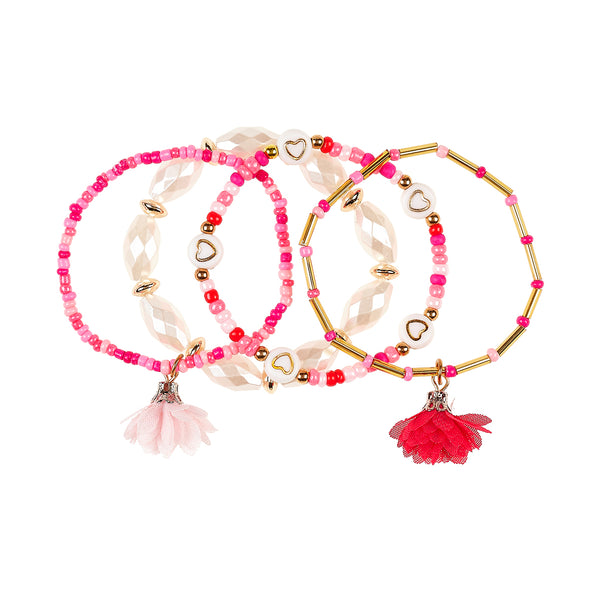 Bracelet Gina flower pink (1 pc)