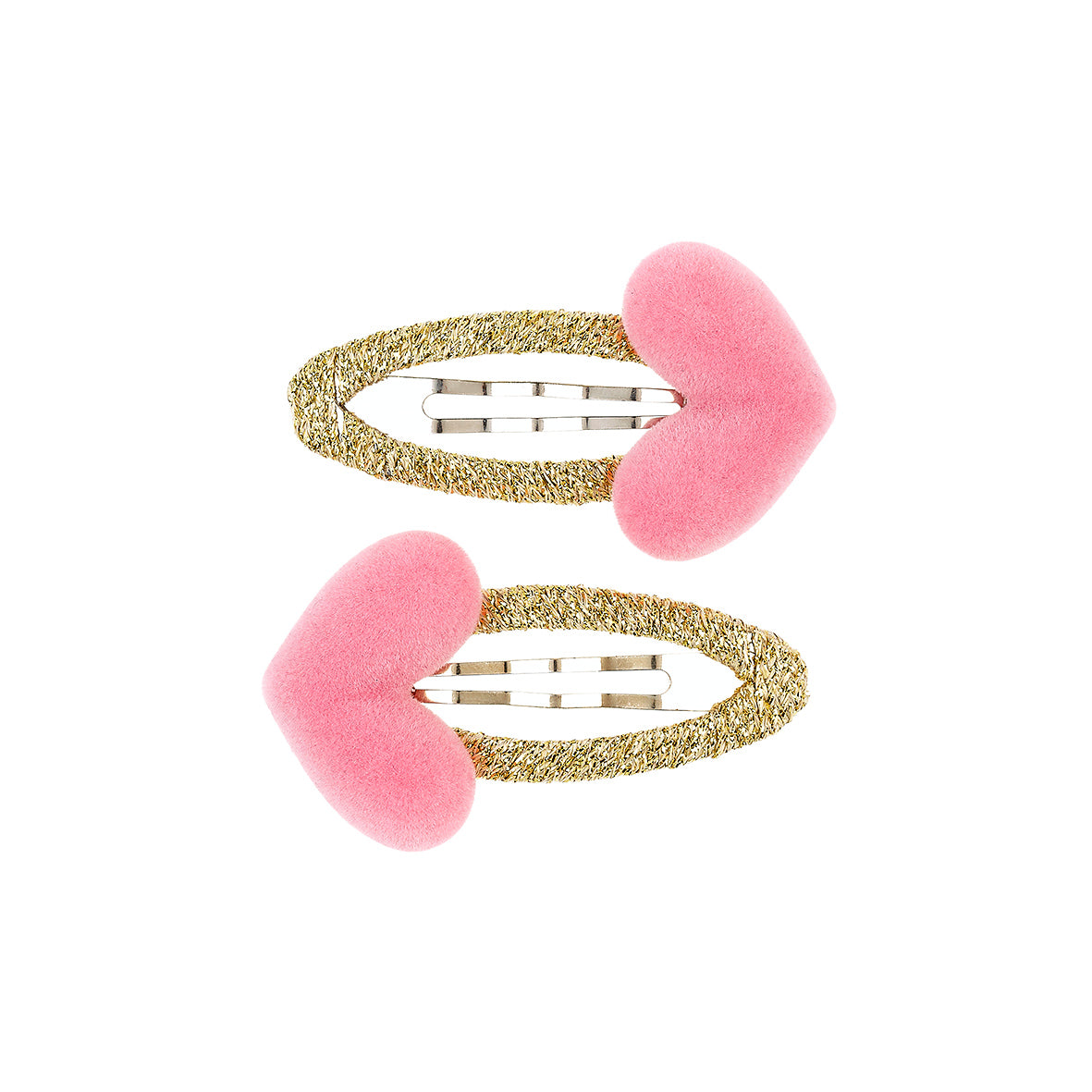 Hair clips Aty heart (2 pcs/card, 1 card)