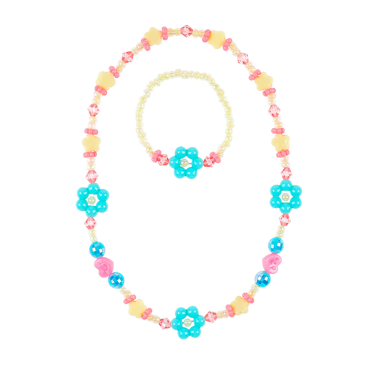 Necklace & bracelet set Oda flower (1 set)
