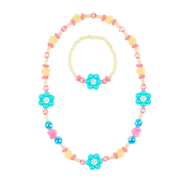 Necklace & bracelet set Oda flower (1 set)