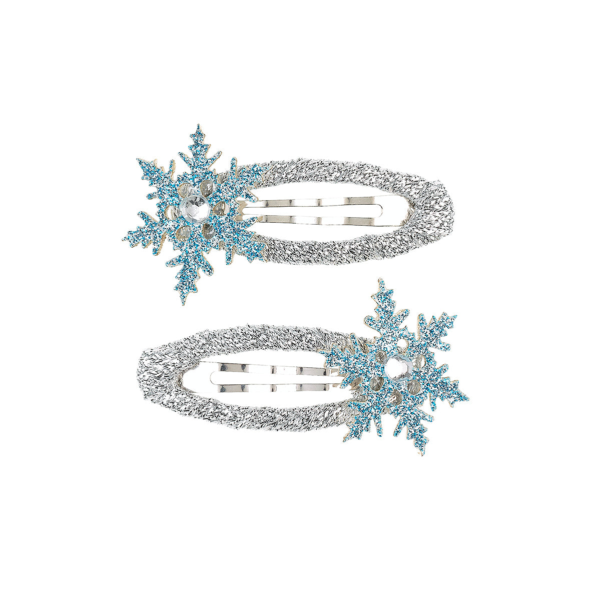 Hair clips Christa star blue (2 pcs/card, 1 card)